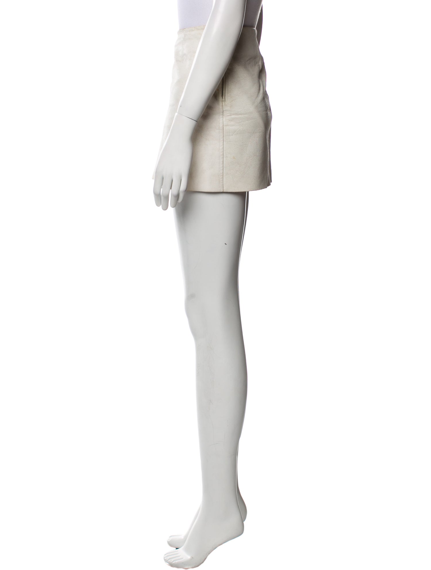 Acne Studios Calf Leather Mini Skirt